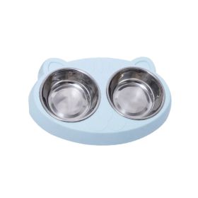 Pet Feeder Bowls for Puppy Medium Dogs Cats - Blue - Pet Supplies