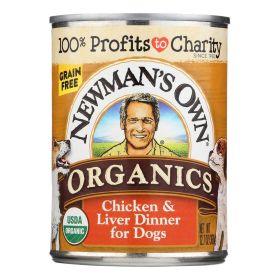 Newman's Own Organics Dog Food - Chicken And Liver - Case Of 12 - 12.7 Oz. - Default