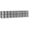 Outdoor Dog Kennel Steel 178.6 ft² - Black