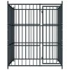 Outdoor Dog Kennel 59.1"x59.1"x72.8" - Black