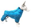 Pet Life 'Aura-Vent' Lightweight 4-Season Stretch and Quick-Dry Full Body Dog Jacket - Blue - Large