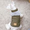Touchdog 'Furrost-Bite' Fur and Fleece Fashion Dog Jacket - Green - X-Large