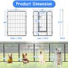 40in Outdoor Fence Heavy Duty Dog Pens 8 Panels Temporary Pet Playpen with Doors - 40" 8 Panels