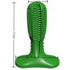 Rubber Dog Chew Toys Dog toothbrush Pet mint Toy Brushing Puppy Teething Brush for Doggy Pets Oral Care Stick for Dog Supplies - Green