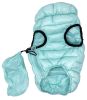 Pet Life 'Pursuit' Quilted Ultra-Plush Thermal Dog Jacket - Aqua - Large