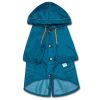 Touchdog Split-Vent Designer Waterproof Dog Raincoat - Blue - X-Small