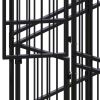 Outdoor Dog Kennel Steel 158.8 ft² - Black