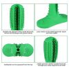 Rubber Dog Chew Toys Dog toothbrush Pet mint Toy Brushing Puppy Teething Brush for Doggy Pets Oral Care Stick for Dog Supplies - Green