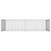 Outdoor Dog Kennel 78.7"x157.5"x39.4" - Silver