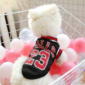 Dog Summer Clothes Teddy Vest Breathable - Black - Number10