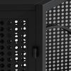 47.24"Spacious Dog Cage with Tempered Glass, for Corner of Living Room, Hallway, Study and Other Spaces, Black - as Pic