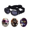 Pet Goggles Dog UV Protection Glasses Waterproof Windproof Anti-Fog Eye Glasses - Black