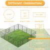 32in Outdoor Fence Heavy Duty Dog Pens 16 Panels Temporary Pet Playpen with Doors - 32"  16 Panels