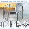 40in Outdoor Fence Heavy Duty Dog Pens 8 Panels Temporary Pet Playpen with Doors - 40" 8 Panels