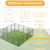 40in Outdoor Fence Heavy Duty Dog Pens 16 Panels Temporary Pet Playpen with Doors - 40" 16 Panels