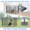 40in Outdoor Fence Heavy Duty Dog Pens 8 Panels Temporary Pet Playpen with Doors - 40" 8 Panels