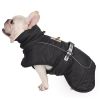 Large Dog Winter Coat Wind-proof Reflective Anxiety Relief Soft Wrap Calming Vest For Travel - Black - 5XL