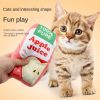 cat and dog paper making vocal toy; tear resistant paper making toys; soft machine washable plush dog toy - Mutton Potato Chips Roll Flavor (Green)