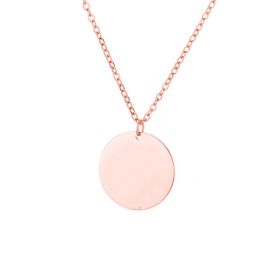 Personalized Gifts For Mom Unique Jewelry Pet Photo Cust Om (Option: Rose Gold-2pendant-50cm)