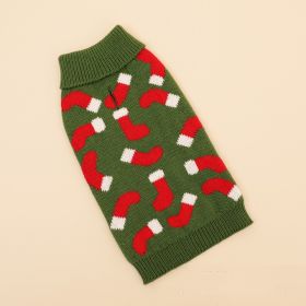 Small And Medium-sized Dogs Christmas Sweater Clothing (Option: Red Socks-XL)